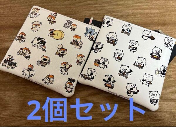 POP UP限定 牧場こねずみ &カレーなるぱんだ ポーチセット にしむらゆうじ