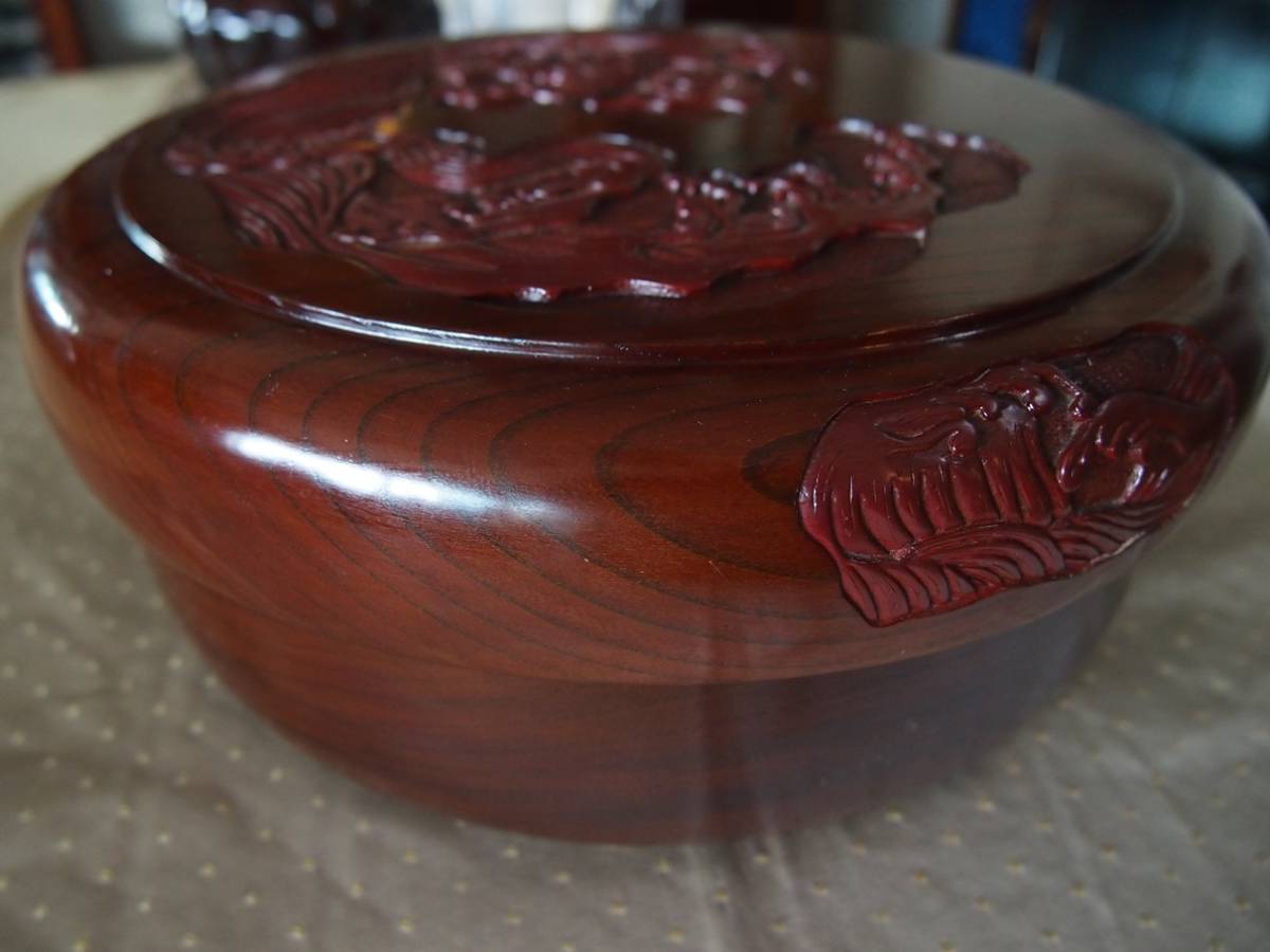 村上堆朱漆欅けやきケヤキうるし茶櫃お茶お盆茶筒漆器茶器茶道具煎茶茶