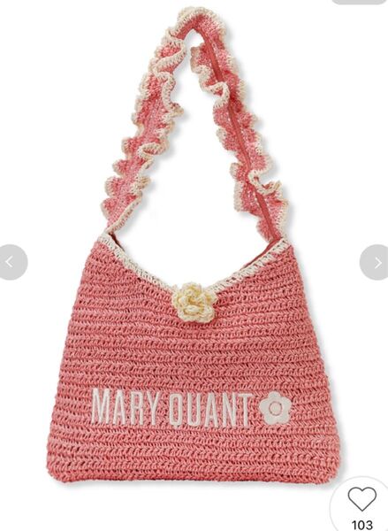 【LILY BROWN×MARY QUANT】ペーパーラウンドフリルバッグ☆ピンク