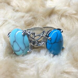 指輪 天然石 ターコイズ