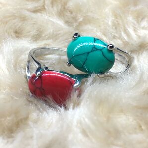 指輪 天然石 ターコイズ