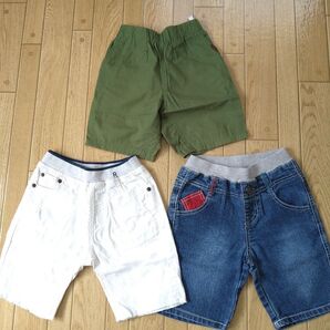ハーフパンツ120 3枚セット