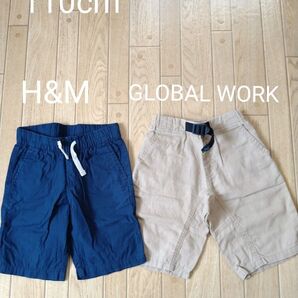 H&M GLOBAL WORK ハーフパンツ110