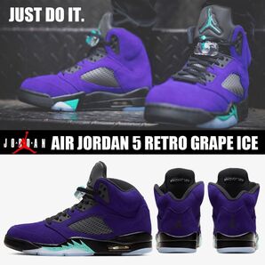 【超レア】NIKE AIR JORDAN 5 PURPLE GRAPE ナイキ エアジョーダン5 パープルグレープ 28.0cm