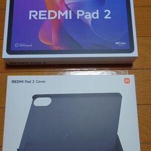 ほぼ新品 Redmi Pad 2 4GB/128GB wi-fiモデル パープル Xiaomi+新品純正ケースグレイ