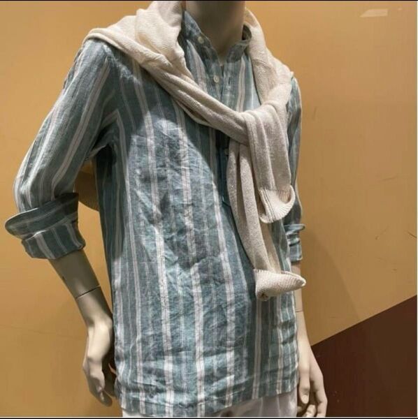 24SS Brilla per il gusto バンドカラープルオーバーシャツ