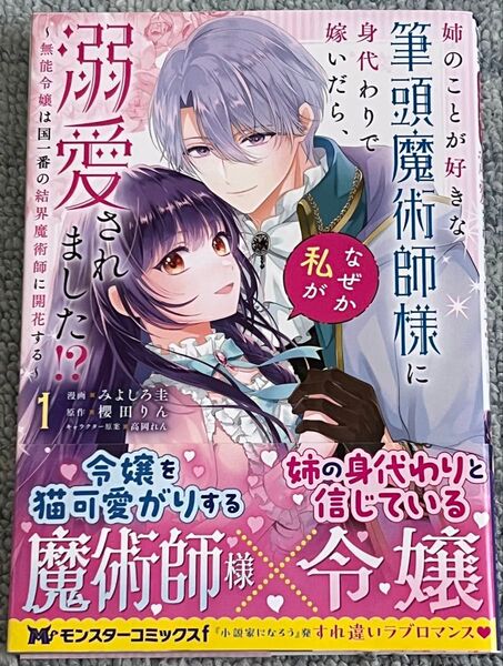 姉のことが好きな筆頭魔術師様に身代わりで嫁いだら、なぜか私が溺愛されました!? 無能令嬢は国一番の結界魔術師に開花する 1
