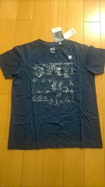 ユニクロ UT ミッキーマウス Tシャツ ネイビー M 魔法使い弟子 ディズニー ファンタジア コレクション