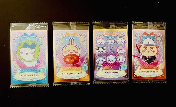 ちいかわ ウエハース ラッキーカードコレクション リボン ハチワレ うさぎ シーサー
