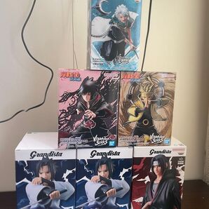 NARUTO(5体)・BLEACH (1体)フィギュア