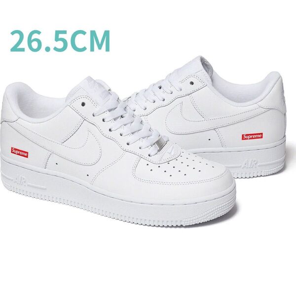 26.5cm 新品 Supreme Nike Air Force 1 Low White ナイキ シュプリーム エアフォース1 白