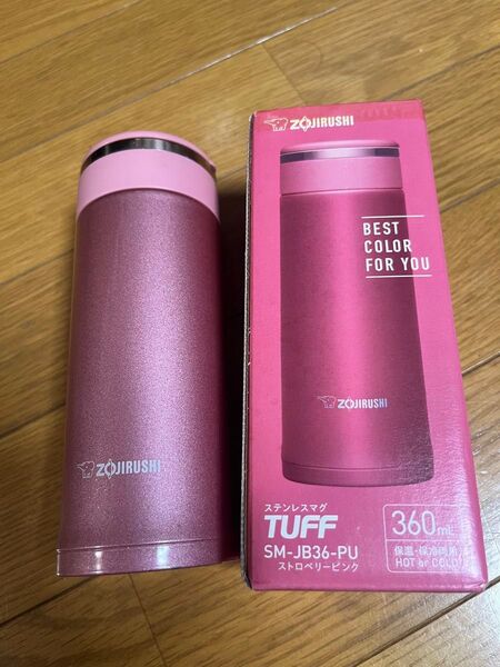 ZOJIRUSHI ステンレスマグ TUFF 360ml ストロベリーピンク ステンレスボトル水筒 象印