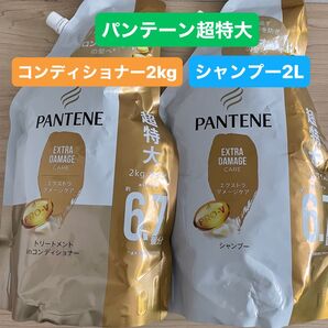超特大 パンテーン PANTENE エクストラダメージケア シャンプー2L、トリートメント inコンディショナー 2kg セット