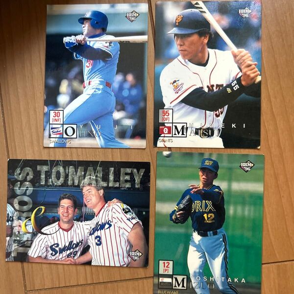 BBM 1996 プロ野球カード 4枚セット 松井秀喜
