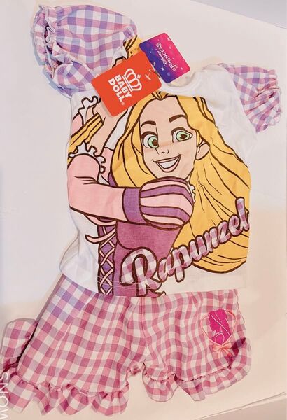 【新品未使用】これ以上値下げ不可!定価以下!最終値下げ!BABYDOLL ディズニープリンセス ラプンツェル上下セット 100cm