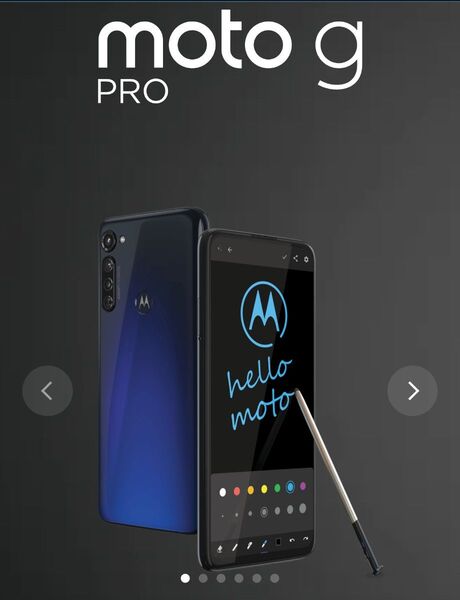 SIMフリー moto g PRO 6.4インチ メモリー4GB ストレージ128GB Android12ミスティックインディゴ