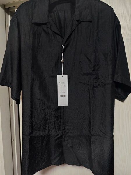 【25ss】COMOLI ウールシルク 半袖オープンカラーシャツ 3