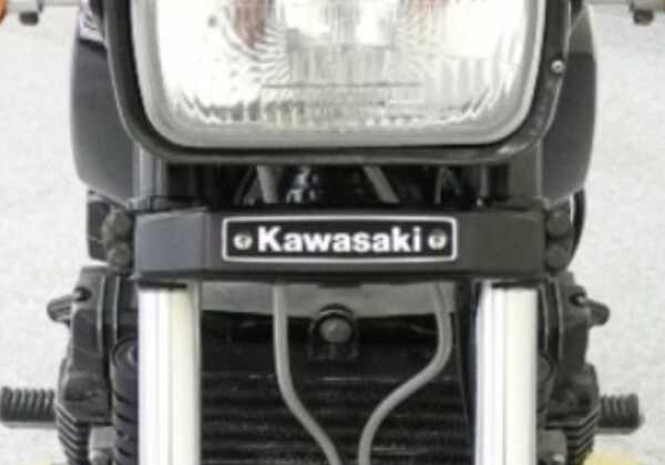 Z400GP GPZ400F2 Z550GP 三ッ又 エンブレム セット 黒 フロント 三ッ又 カバー セット KAWASAKI ブラック