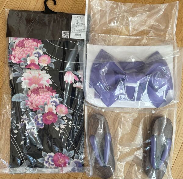 浴衣 兵児帯 下駄 3点セット 新品