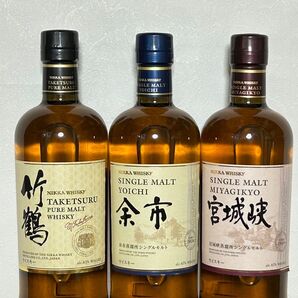 竹鶴 余市 宮城峡 3本セット