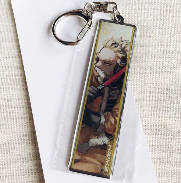 【新品】僕のヒーローアカデミア ヒロアカ 原画展 ホークス メタルキーホルダー