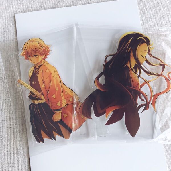 【新品】鬼滅の刃 無限城編 我妻善逸 竈門禰豆子 キービジュアルアクリルスタンド アクスタ
