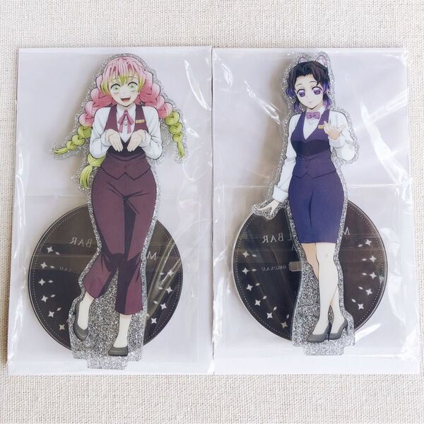 【新品】鬼滅の刃 甘露寺蜜璃 胡蝶しのぶ 両面アクリルスタンド アクスタ モクテル ufotable