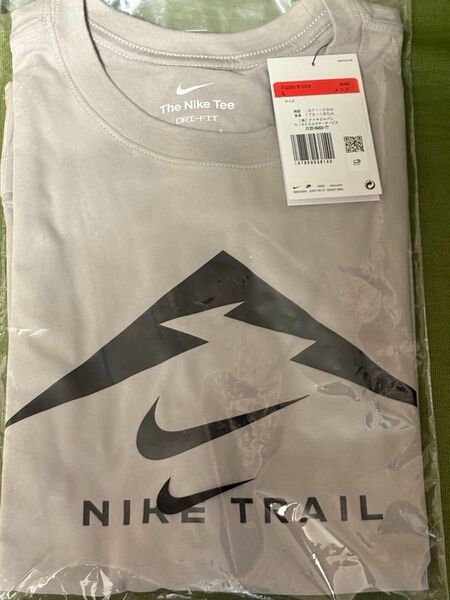 Nike トレイル Tシャツ L 半袖 トレラン グレー ランニング
