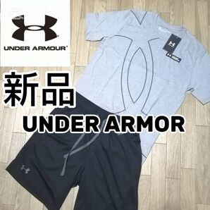 【3日間限定SALE】値下げ不可 新品 UNDER ARMOR Tシャツ&ハーフパンツセット Мサイズ 正規品