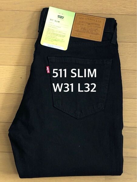 Levi's 511 SLIM FIT BLACK LEAF W31 L32