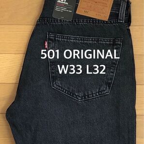 Levi's 501 ORIGINAL BLACK CRASH COURSES W33 L32