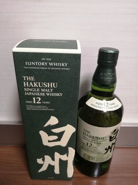 100周年記念ラベル 白州 12年 700ml 1本 新品未開栓 化粧箱付 サントリー シングルモルト ウイスキー