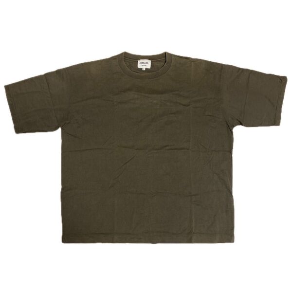 【MORRIS & SONS】ワイドシルエット Tシャツ サイズ2(Mサイズ相当)カーキ色系 日本製 made in JAPAN