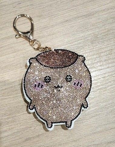 ちいかわ ラインストーンキーホルダー くりまんじゅう