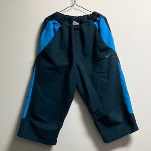 160㎝ NIKE ドライフィット ハーフパンツ ネイビー×ブルー スポーツウェア