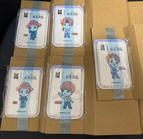 紅茶花伝 TinyTANカードケース Jimin RM V SUGA jhope 5個セット