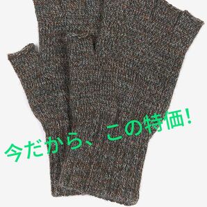 未使用 Barbour(バブアー)ラムズウール フィンガーレス グローブ OLV Lサイズ