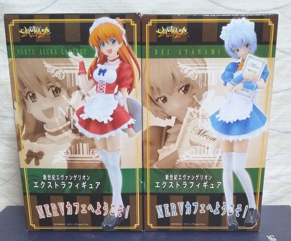 新世紀エヴァンゲリオンフィギュアNERVカフェへようこそ!綾波レイ &アスカラングレー【未開封品】