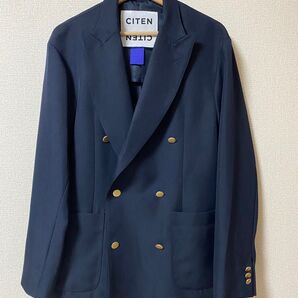 CITEN ネイビー ダブルブレストジャケット 紺ブレザー