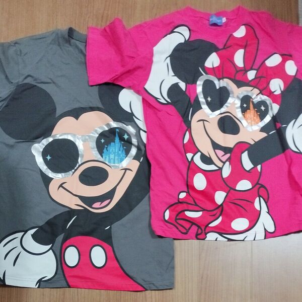 東京ディズニーリゾート Tシャツ ミッキー LL ミニー L