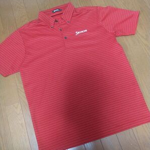 ほぼ未使用 SRIXON パフォーマンス 機能性 Golf Style シャツ ロゴ刺繍