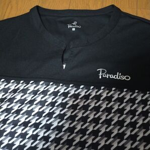 ほぼ未使用 Paradiso 機能性 Golf Style シャツ ロゴ刺繍