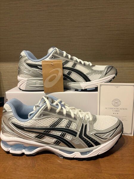 JJJJound × Asics Gel-Kayano 14 "White/Black/Blue"ゲルカヤノ14 ジョウンド