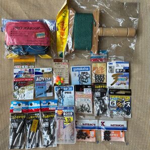 釣り具 まとめ売り オモリ 針 ストリンガーいろいろセット