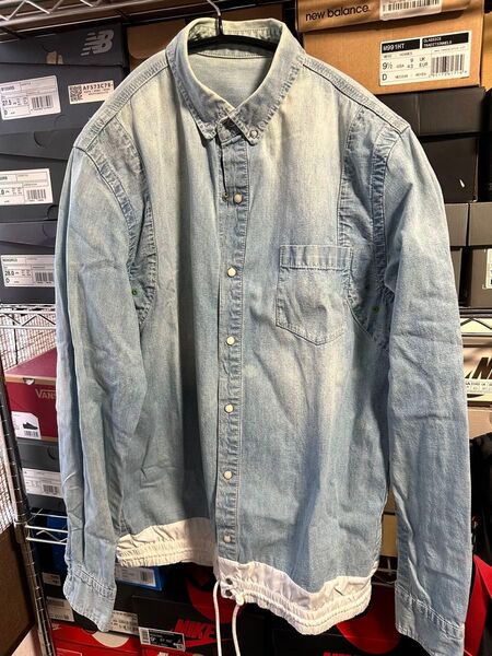 sacai サカイ ドローコード シャンブレー デニム シャツ
