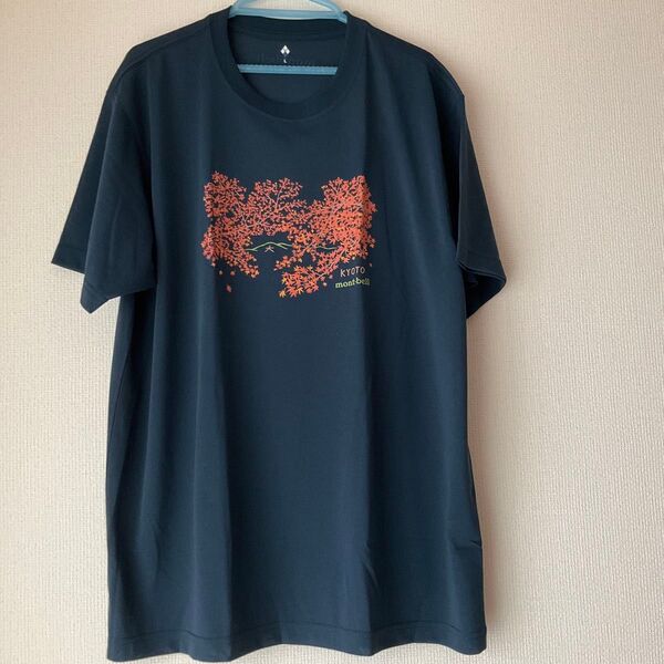 モンベル 【店舗限定】 ご当地デザインTシャツ 男女兼用 紅葉越しの山容 京都限定