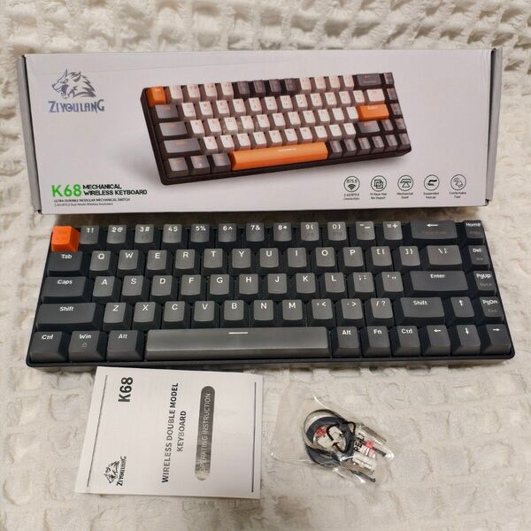 Ziyoulang K68 keyboad ワイヤレスメカニカルキーボード