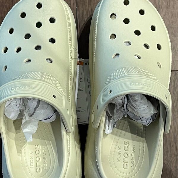 crocs (クロックス) クロックス クラシック クラッシュ クロッグ 207521 色:ボーン 2Y2 サイズ:M5