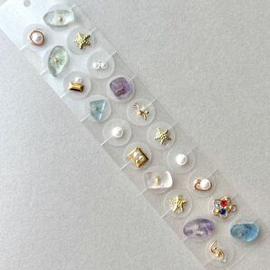耳つぼジュエリー 耳つぼアクセサリー ゴールド ひとで 夏 ワイヤー 天然石 青 紫 透明 ダイエット 金属アレルギー対応