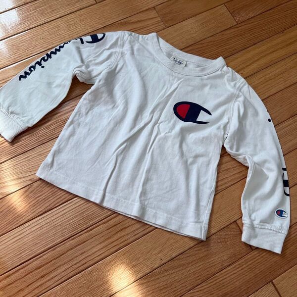 チャンピオン ロンT 長袖 カットソー 110 ロゴ 長袖Tシャツ トップス
